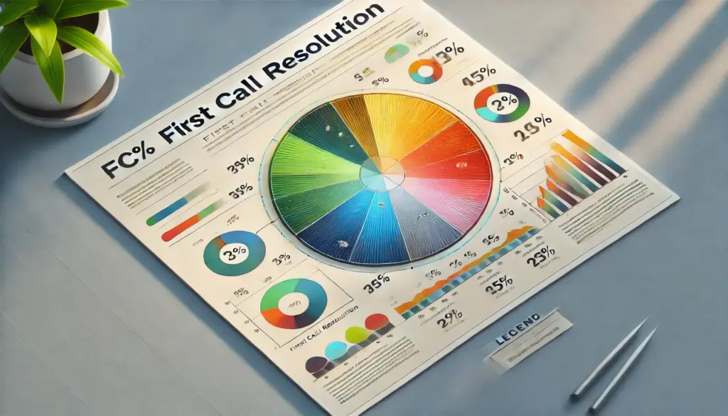 Pie chart showing FCR rate distribution